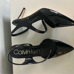 Calvin Klein Black Patent Heels